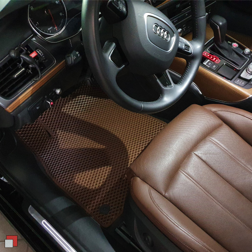 Audi A6C7 dywaniki brązowe brązowe