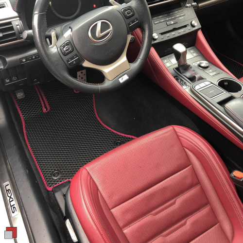 Lexus RC350 dywaniki czarne czerwone