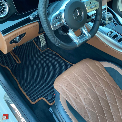 Mercedes AMG 43 GT dywaniki czarne brązowe