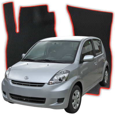 OMEVO EVA car mats for Daihatsu Sirion 2 gen Hatchback 5 doors (2004–2010)