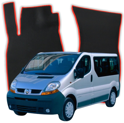 OMEVO EVA car mats for Renault Trafic 8 Seater 2 gen Minivan (2001-2014)
