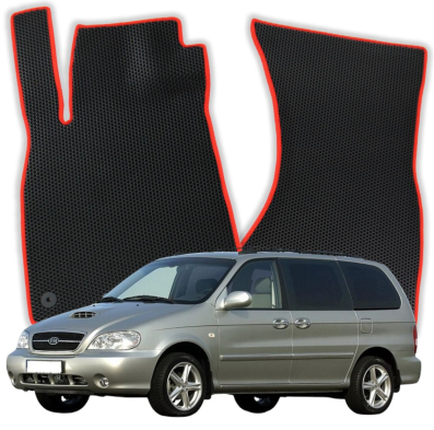 EVA car mats OMEVO for Kia Carnival 6-seater 1 gen Minivan (1998-2005)