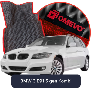 OMEVO 5D Pro EVA Mats for BMW 3 E91 5 gen Station Wagon (2004-2012)