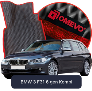 OMEVO 5D Pro EVA Mats for BMW 3 F31 6 gen Station Wagon (2011-2018)