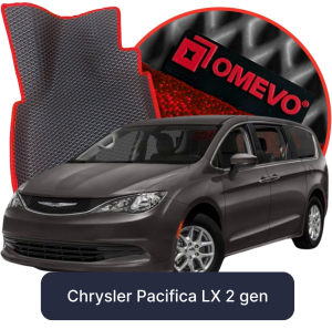 OMEVO 5D Pro EVA Mats for Chrysler Pacifica 8-seater Petrol 2 gen Minivan (2016-2025)