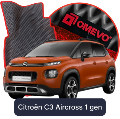 OMEVO EVA car mats for Citroën C3 Aircross 1 gen SUV (2017-2024)