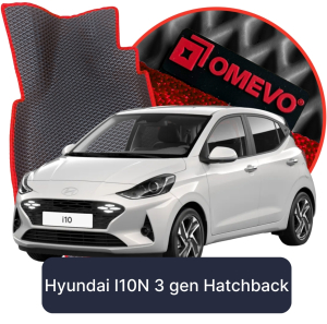OMEVO 5D Pro EVA Mats for Hyundai I10N 3 gen Hatchback 5 doors (2019-2025)