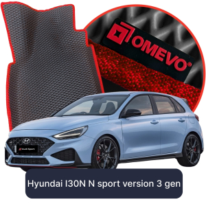 OMEVO 5D Pro EVA Mats for Hyundai I30N N sport version 3 gen Hatchback 5 doors (2016-2025)