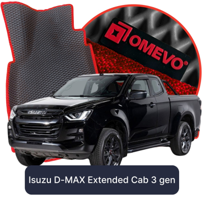 EVA Car Mats OMEVO for Isuzu D-MAX Extended Cab 3rd Gen Pick-up (2019-2025)