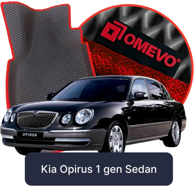OMEVO EVA car mats for Kia Opirus 1 gen Sedan (2003-2010)