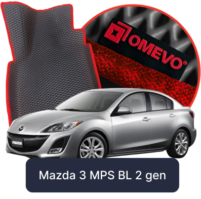 OMEVO EVA car mats for Mazda 3 MPS BL 2 gen Sedan (2008-2013)