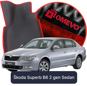 OMEVO 5D Pro EVA Mats for Škoda Superb B6 2 gen Sedan (2008-2015)