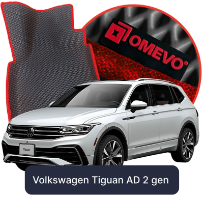 OMEVO 5D Pro EVA Mats for Volkswagen Tiguan AD 2 gen SUV (2016-2023)