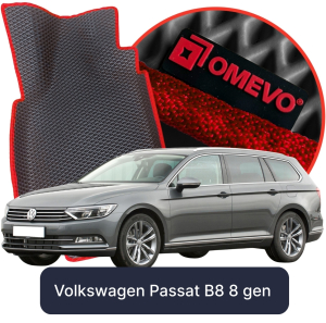 OMEVO 5D Pro EVA Mats for Volkswagen Passat B8 8 gen Station Wagon (2014-2023)