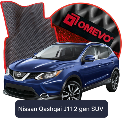 OMEVO EVA car mats for Nissan Qashqai J11 2 gen SUV (2013-2021)