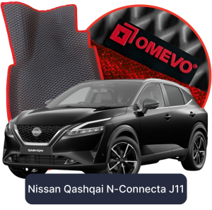OMEVO 5D Pro EVA Mats for Nissan Qashqai N-Connecta J11 2 gen SUV (2013-2021)