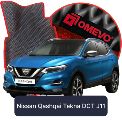 OMEVO EVA car mats for Nissan Qashqai Tekna DCT J11 2 gen SUV (2013-2021)