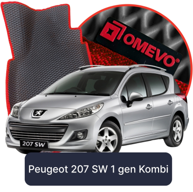 EVA Car Mats OMEVO for Peugeot 207 SW Gen Station Wagon 2006-2014