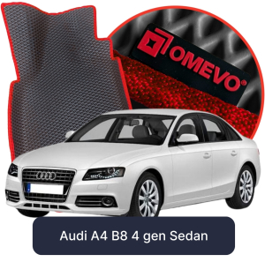 OMEVO 5D Pro EVA Mats for Audi A4 B8 4 gen Sedan (2007-2016)