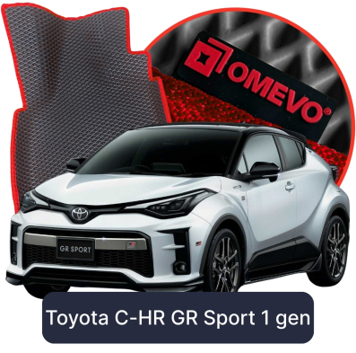 OMEVO EVA car mats for Toyota C-HR GR Sport 1 gen SUV (2016-2023)