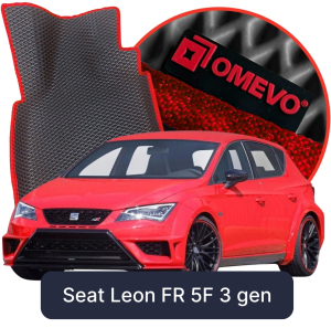 OMEVO 5D Pro EVA Mats for Seat Leon FR 5F 3 gen Hatchback 5 doors (2012-2020)