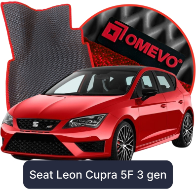 EVA Car Mats OMEVO for Seat Leon Cupra 5F 3rd Gen Station Wagon (2012-2020)