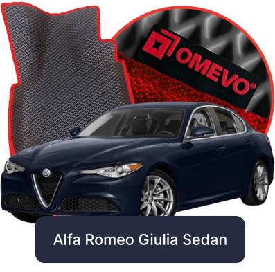 OMEVO 5D Pro EVA Mats for Alfa Romeo Giulia 1 gen Sedan (2016-2025)
