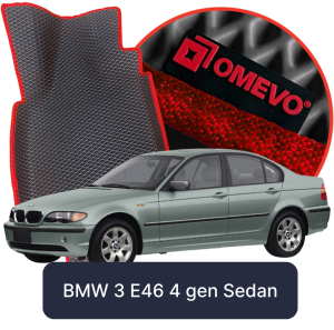 OMEVO 5D Pro EVA Mats for BMW 3 E46 4 gen Sedan (1998-2007)