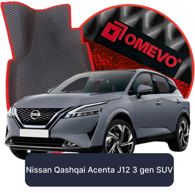 OMEVO 5D Pro EVA Mats for Nissan Qashqai Acenta J12 3 gen SUV (2021-2025)