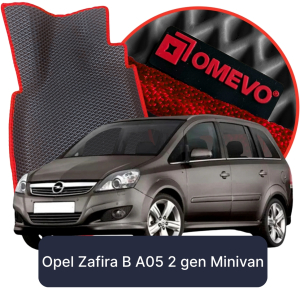OMEVO 5D Pro EVA Mats for Opel Zafira B A05 2 gen Minivan (2004-2014)