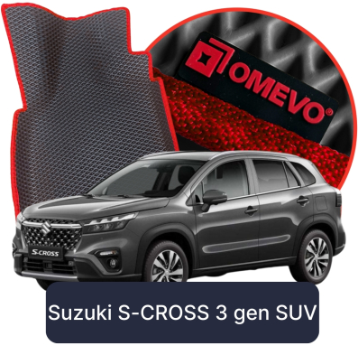 OMEVO EVA car mats for Suzuki S-CROSS 3 gen SUV (2021-2025)