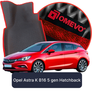 OMEVO 5D Pro EVA Mats for Opel Astra K B16 5 gen Hatchback 5 doors (2015-2021)