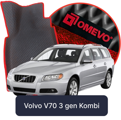 OMEVO 5D Pro EVA Mats for Volvo V70 3 gen Station Wagon (2007-2016)