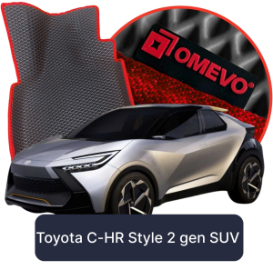 OMEVO 5D Pro EVA Mats for Toyota C-HR Style 2 gen SUV (2023-2025)