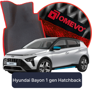 OMEVO 5D Pro EVA Mats for Hyundai Bayon 1 gen Hatchback 5 doors (2022-2025)