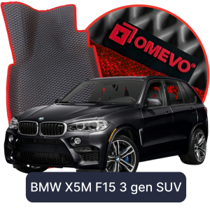 OMEVO 5D Pro EVA Mats for BMW X5M 5-seater F15 3 gen SUV (2013-2018)
