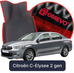 OMEVO 5D Pro EVA Mats for Citroën C-Elysee 2 gen Sedan (2012-2023)