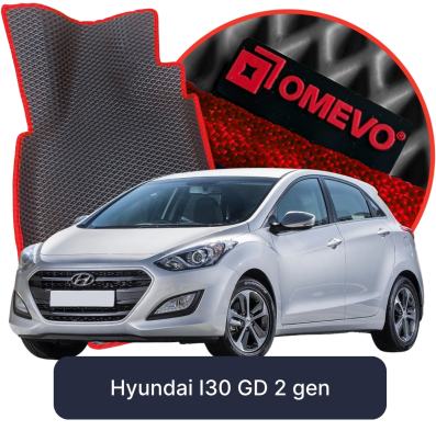 OMEVO EVA Car Mats for Hyundai I30 GD 2nd Gen Hatchback 5 Doors (2011-2017)