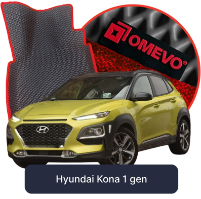 OMEVO EVA Car Mats for Hyundai Kona 1st Gen SUV (2017-2023)