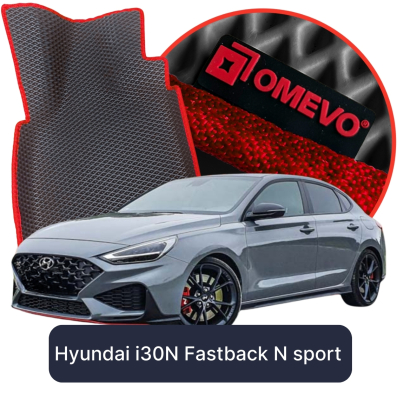 EVA car mats OMEVO for Hyundai i30N Fastback N sport version 3 gen Liftback (2016-2025)