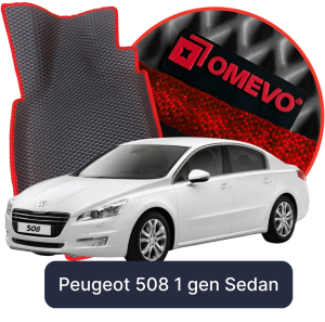 OMEVO 5D Pro EVA Mats for Peugeot 508 Hybrid 1 gen Sedan (2010-2018)