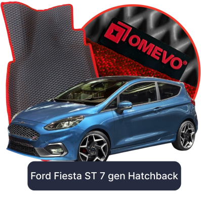 EVA car mats OMEVO for Ford Fiesta ST 7 gen Hatchback 3 doors (2017-2023)