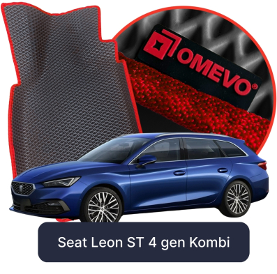 OMEVO EVA car mats for Seat Leon ST 4th gen Station Wagon (2020-2026)