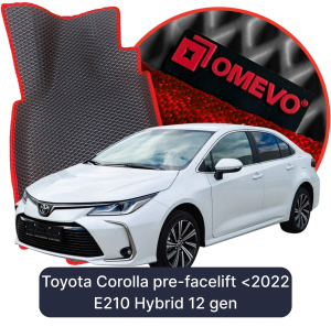 OMEVO 5D Pro EVA Mats for Toyota Corolla Pre Lift <2022 E210 Hybrid 12 gen Hatchback 5 doors (2018-2025)