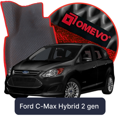 OMEVO EVA Car Mats for Ford C-Max Hybrid 2nd Gen Minivan (2010-2019)