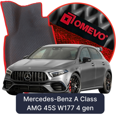 EVA car mats OMEVO for Mercedes-Benz A klasa AMG 45S W177 4 gen Hatchback 5 drzwi 2019-2025