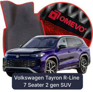 OMEVO 5D Pro EVA Mats for Volkswagen Tayron R-Line, 7-seater 2 gen SUV (2024-2025)