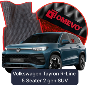 OMEVO 5D Pro EVA Mats for Volkswagen Tayron R-Line, 5-seater 2 gen SUV (2024-2025)