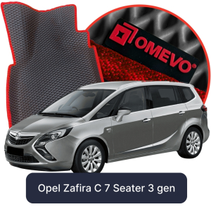 OMEVO 5D Pro EVA Mats for Opel Zafira C 7-seater 3 gen Minivan (2011-2019)