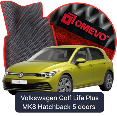 EVA Car Mats OMEVO for Volkswagen Golf Life Plus MK8 8 gen Hatchback 5-door (2019–2025)